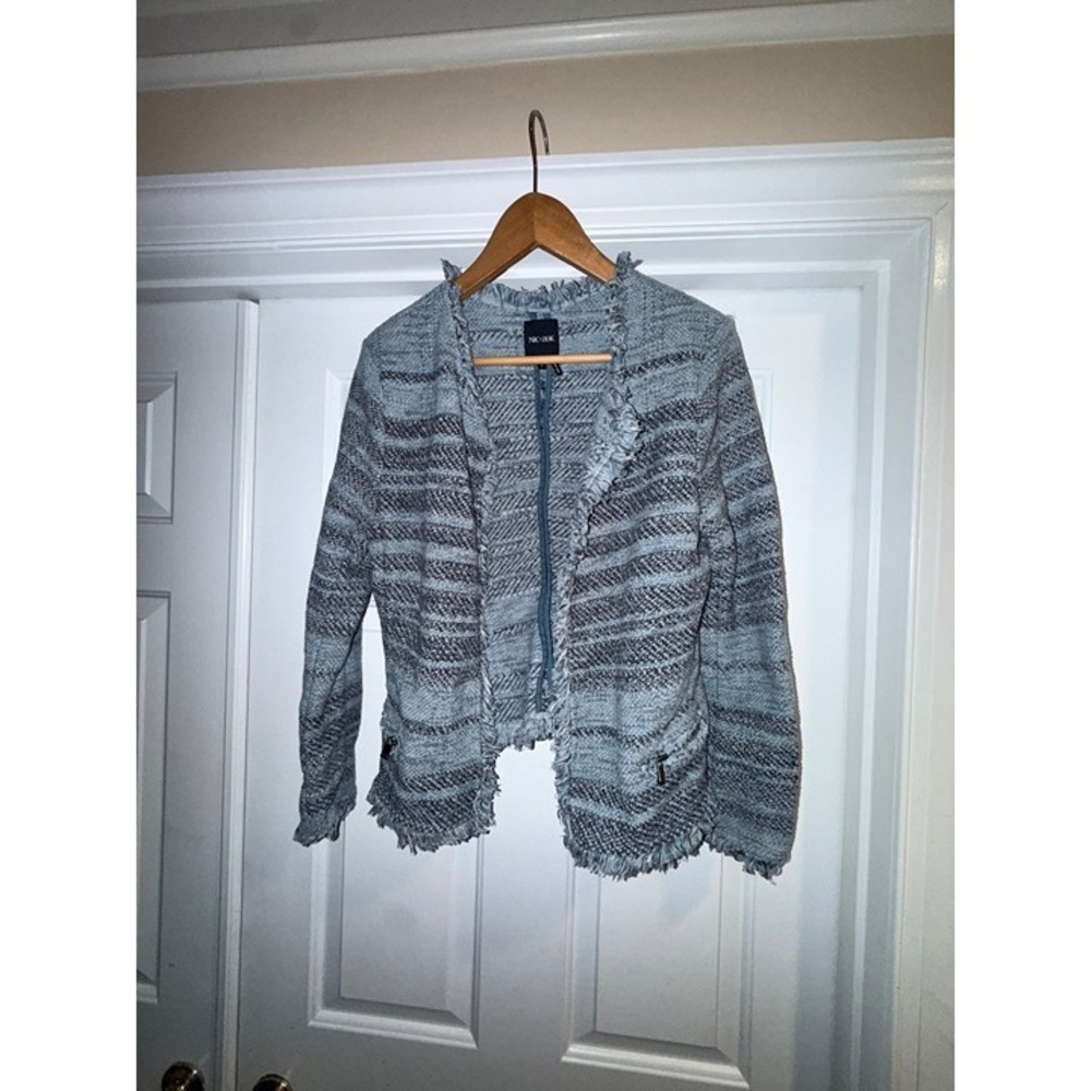 Blue Tweed NIC + ZOE Blazer Sz L